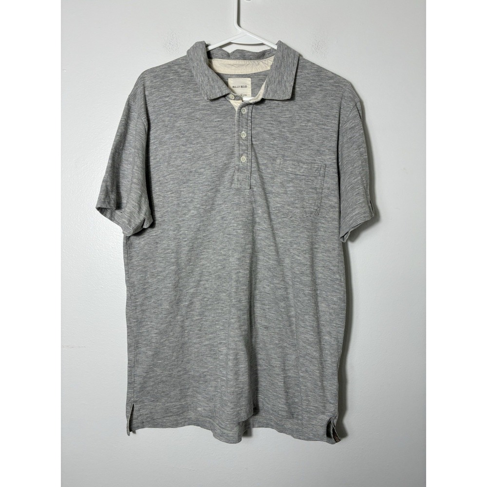 Billy Reid Polo Shirt Mens XL Cotton Blend Preppy Lightweight